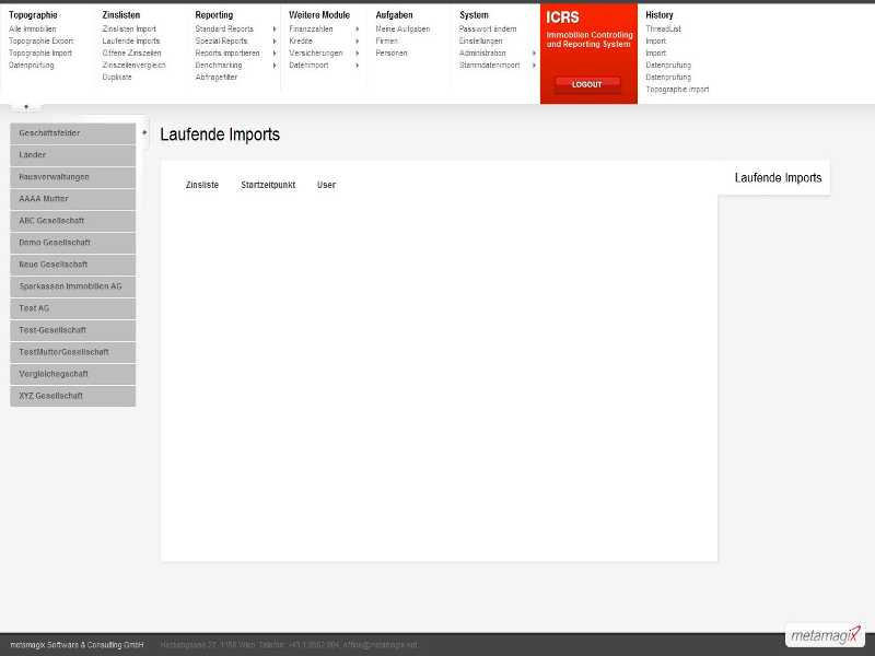 laufende Imports