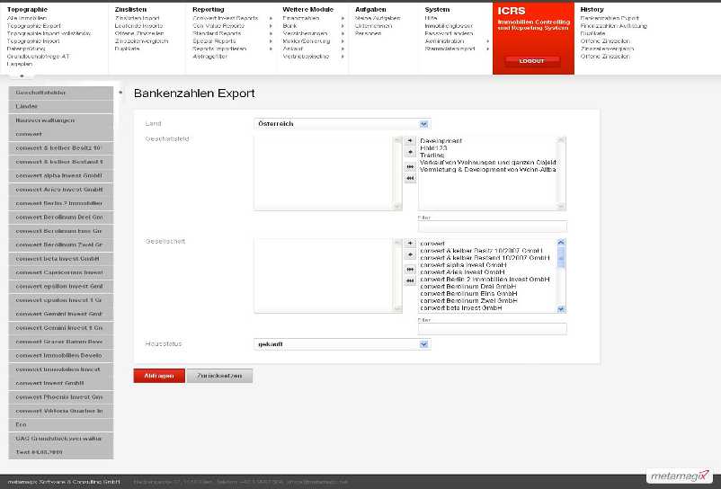 Bankenzahlen Export