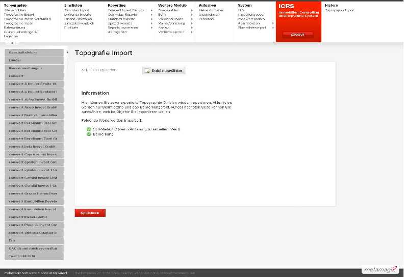 Topographie Import